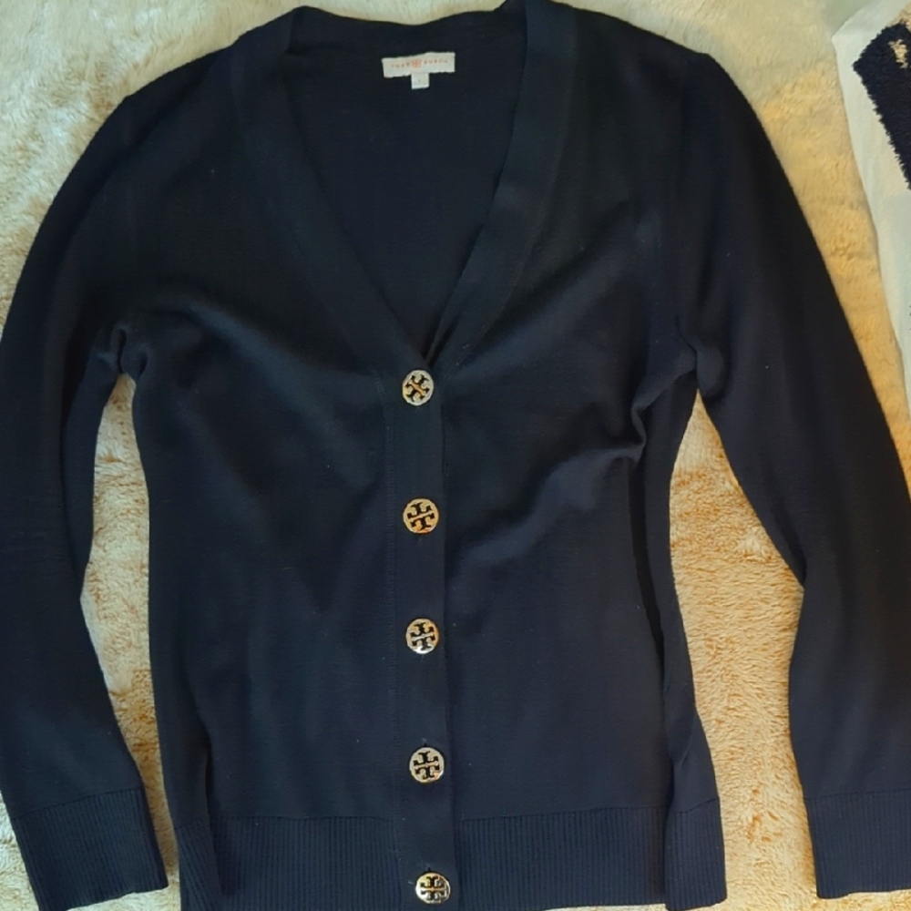 Tory Burch Black Cardigan Sweater